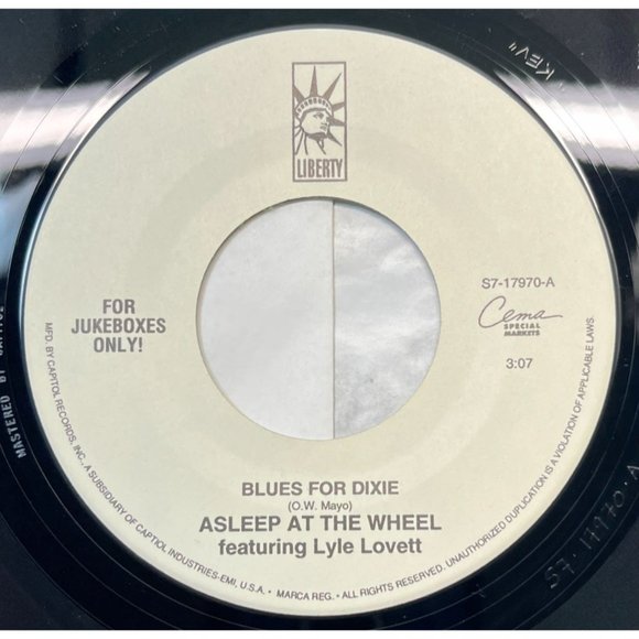 Asleep at the Wheel Blues for Dixie / Got a Letter From My Kid Today 45 Country - Picture 1 of 6